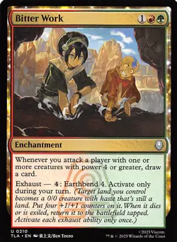 Bitter Work 210 Avatar The Last Airbender Magic the Gathering 002477 - Image 1
