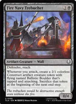 Fire Navy Trebuchet 100 Avatar The Last Airbender Magic the Gathering 002504 - Image 1