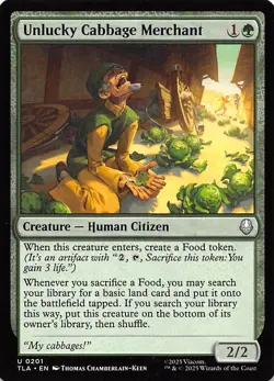Unlucky Cabbage Merchant 201 Avatar The Last Airbender MTG 002498 - Image 1