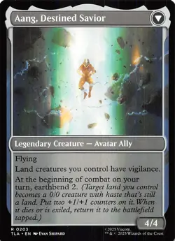 Aang, at the Crossroads 203 Avatar The Last Airbender Magic the Gathering 002339 - Image 2