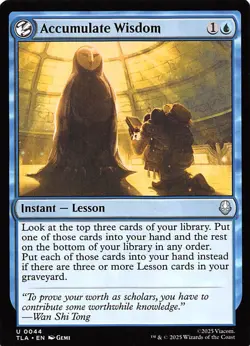 Accumulate Wisdom 44 Avatar The Last Airbender Magic the Gathering 002288 - Image 1