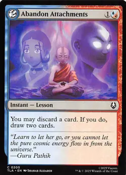 Abandon Attachments 205 Avatar The Last Airbender Magic the Gathering 002295 - Image 1