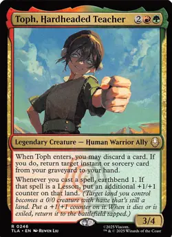Toph Hardheaded Teacher 246 Avatar The Last Airbender Magic the Gathering 002167 - Image 1
