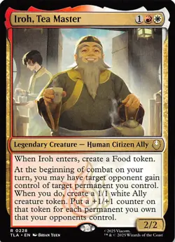 Iroh, Tea Master 228 Avatar The Last Airbender Magic the Gathering 002142 - Image 1