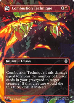 Combustion Technique Borderless 301 Avatar The Last Airbender MTG 002027 - Image 1