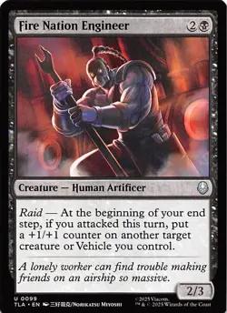 Fire Nation Engineer 99 Avatar The Last Airbender Magic the Gathering 001955 - Image 1