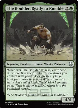 The Boulder, Ready to Rumble 168 Avatar The Last Airbender MTG 001754 - Image 1