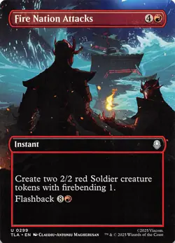 Fire Nation Attacks Borderless 299 Avatar The Last Airbender MTG 001719 - Image 1