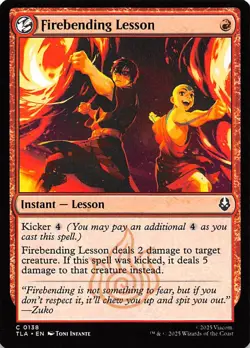 Firebending Lesson 138 Avatar The Last Airbender Magic the Gathering 001639 - Image 1