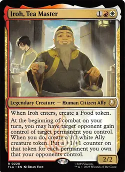 Iroh, Tea Master 228 Avatar The Last Airbender Magic the Gathering 001656 - Image 1