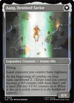 Aang, at the Crossroads 203 Avatar The Last Airbender Magic the Gathering 001478 - Image 2