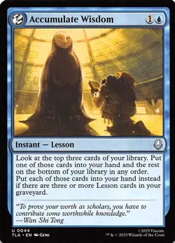 Accumulate Wisdom 44 Avatar The Last Airbender Magic the Gathering 001417 - Image 1