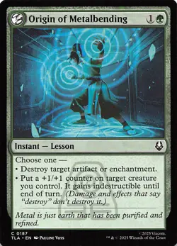 Origin of Metalbending 187 Avatar The Last Airbender Magic the Gathering 001320 - Image 1
