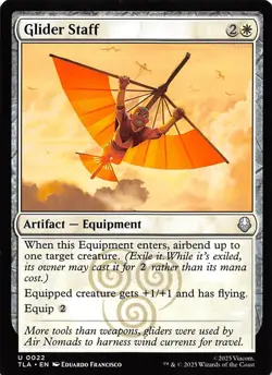 Glider Staff 22 Avatar The Last Airbender Magic the Gathering 001214 - Image 1