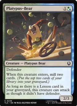Platypus-Bear 236 Avatar The Last Airbender Magic the Gathering 001261 - Image 1
