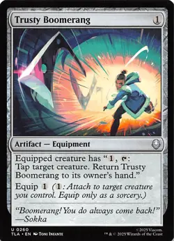 Trusty Boomerang 260 Avatar The Last Airbender Magic the Gathering 001187 - Image 1