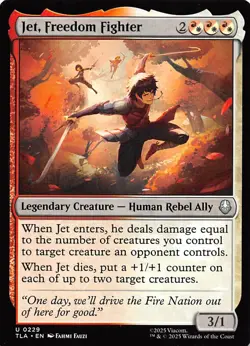 Jet, Freedom Fighter 229 Avatar The Last Airbender Magic the Gathering 001215 - Image 1