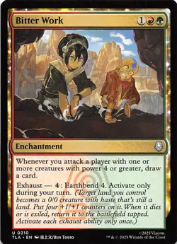 Bitter Work 210 Avatar The Last Airbender Magic the Gathering 001162 - Image 1