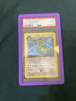2000 Pokemon Rocket Dark Dragonite 1st Edition PSA 6 Non Holo - Image 1