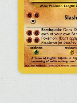 Dugtrio 19/102 Base Set Rare WOTC Vintage Pokemon TCG Card Stage 1 Regular - Image 4