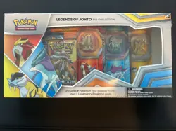 Pokemon TCG Legends of Johto Pin Collection Box - New Sealed (9 Packs, 3 Pins) - Image 1