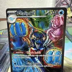 Palafin ex 151/131 Pokemon Prismatic Evolutions Special Illustration Rare - Image 1