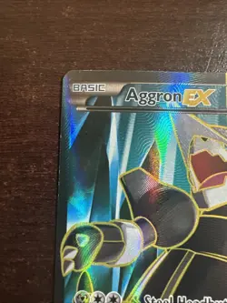 Aggron EX 153/160 MP Pokemon TCG XY Primal Clash FULL ART MP - Image 2