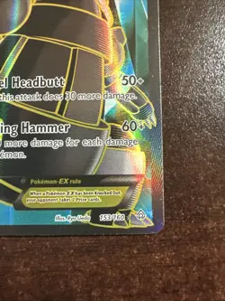 Aggron EX 153/160 MP Pokemon TCG XY Primal Clash FULL ART MP - Image 4