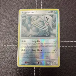 Pokemon TCG - Aggron - 1/123 - Mysterious Treasures - HP Reverse Holo (2007) - Image 1