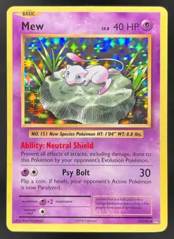 2016 POKEMON XY EVOLUTIONS MEW 53/108 REVERSE & HOLO LOT (4) CGC 8.5 - Image 4