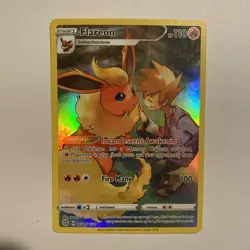 Pokemon TCG Flareon Brilliant Stars TG01/TG30 Holo Secret Rare - Image 1