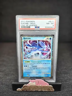 Pokemon TCG Suicune #SL11 Call of Legends Holo Rare PSA 8 NM-MT - Image 1