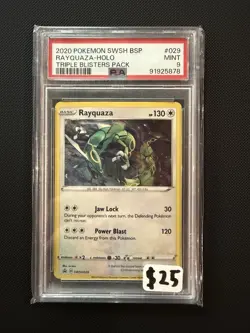 Pokemon TCG Rayquaza SWSH029 Holo Promo PSA 9 SWSH Sword & Shield - Image 1