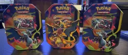 Pokemon TCG Mega Charizard EX Tins Y & X ( 3 Tins Total) - Image 1
