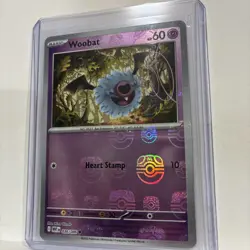 Woobat 036/086 SV: White Flare (MasterBall Reverse Holo) Pokemon TCG 2025 NM - Image 3
