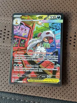 Mega Scrafty ex 285/217 SIR PACK FRESH NM/M Pokemon Ascended Heroes Fast Ship - Image 1