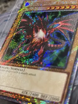 * RED-EYES BLACK DRAGON * ALT ART PLATINUM SECRET RARE RA04-EN109 YUGIOH! JUMP - Image 3