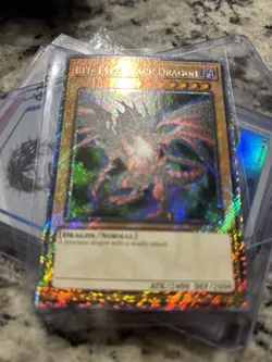 * RED-EYES BLACK DRAGON * ALT ART PLATINUM SECRET RARE RA04-EN109 YUGIOH! JUMP - Image 4