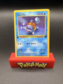 1st Edition Squirtle 68/82 Team Rocket Set Rare Vintage Pokemon Card - LP - Image 1