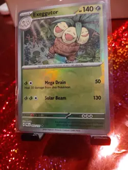 🌿2025 Pokemon Prismatic Evolutions #2 Exeggutor MASTER BALL Reverse Holo Card🌿 - Image 3