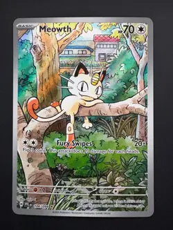Meowth 106/094 Pokemon Phantasmal Flames Illustration Rare Near Mint (NM) 2025 - Image 1