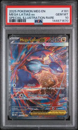 2025 POKEMON MEG EN-MEGA EVOLUTION #181 MEGA LATIAS EX PSA 10 - Image 1