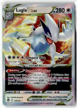 Lugia VSTAR ⭐ 139/195 Holo Rare VSTAR Silver Tempest 2022 Pokemon NM - Image 1