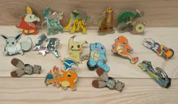 Pokemon Enamel Pin Lot of 15 Charizard Eevee Charmander, In Excellent Condition! - Image 1