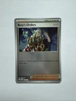 Pokemon Boss’s Orders [Ghetsis] 114/132 ME01 Mega Evolution Reverse Holo NM - Image 2