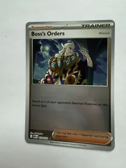 Pokemon Boss’s Orders [Ghetsis] 114/132 ME01 Mega Evolution Reverse Holo NM - Image 4