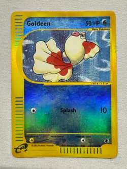 Goldeen 111/165 Common Expedition Base Set Pokemon Heavily Played - Image 1