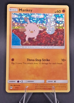 Mankey 8/12 - 2019 McDonald's Collection Promo - Holo Rare - NM - Pokemon TCG - Image 1