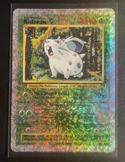 Pokemon TCG- Nidoran (F) - Legendary Collection 82/110 Reverse Holo HP - Image 1