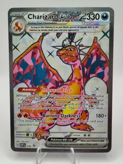 Pokemon TCG S&V Obsidian Flames Charizard EX #056 Holo Black Star - Image 1